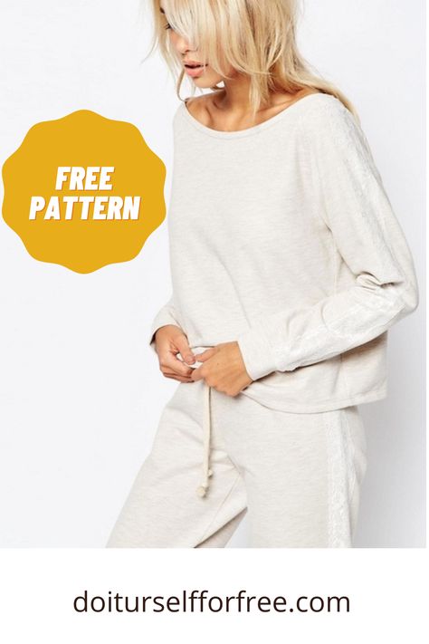 Winter Sewing Patterns, Sweatshirt Sewing Pattern, Sewing Activewear, Sweatshirt Sewing, Activewear Pattern, Sewing Patterns Free Women, Dress Sewing Patterns Free, Sewing Top, Colorful Hairstyles