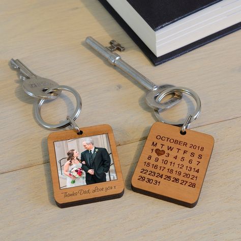 Grandparents Christmas Gifts, Married Gift, Laser Engraved Ideas, Grandad Gift, 3d Cnc, Wooden Keychain, Anniversary Dates, Personalized Anniversary, Grandparent Gifts