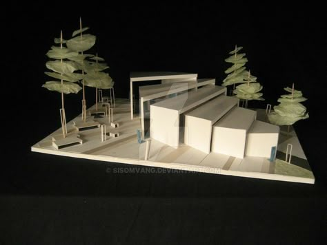 Architecture Model Trees, Sketchbook Architecture, Maquette Architecture, Concept Models Architecture, Model Tree, Architecture Sketchbook, Arch Model, Architecture Design Sketch, Architectural Model