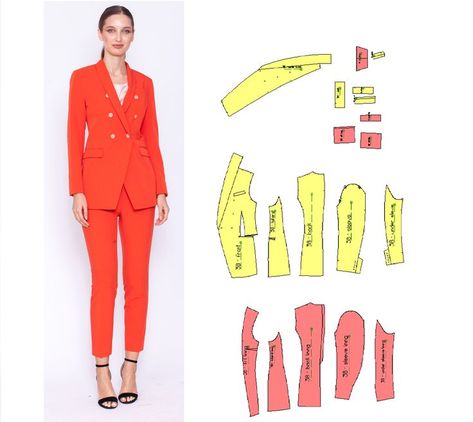 Blazer Sewing Pattern, Esmod Paris, Blazer Sewing, Woman Sewing, Suit Sewing Patterns, Sewing Patterns For Women, Women's Sewing Pattern, Blazer Pattern, Plus Size Patterns