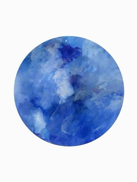 Earth Painting, Illustration Space, Space Abstract, Planet Drawing, Planet Art, Graphic Wall Art, Artfully Walls, Blue Earth, Blue Planet