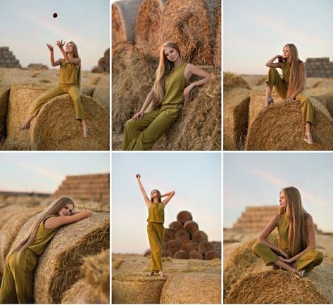 Haystack Photoshoot, Wheat Field Photos, Field Photoshoot, Photo Lessons, Beautiful Photoshoot Ideas, Summer Picture Poses, Nature Photoshoot, Shadow Photography, Wheat Field