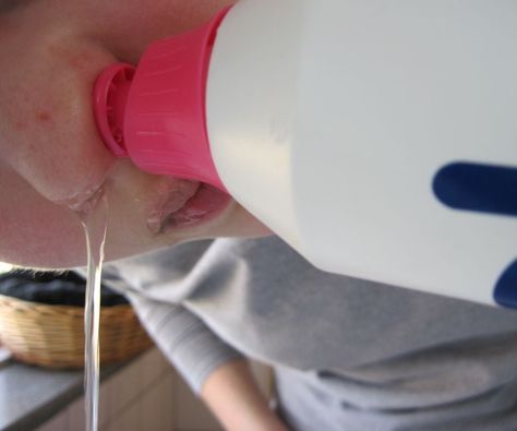 Neti Pot Hack (Inexpensive Sinus Rinse) : 5 Steps (with Pictures) - Instructables Netty Pot How To Use A, Nasal Flush Diy, Netty Pot, Sinus Flush Diy, Homemade Nasal Rinse, Sinus Rinse Diy, Diy Sinus Rinse, Sinus Rinse, Nasal Rinse Recipe