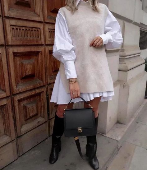 How To Style Shirt Dress Or Oversized Shirt This Fall | Fashionisers© Style A Shirt Dress, White Shirt Dress Outfit, Shirt Dress Outfit Fall, Oversized Shirt Outfit, Style Shirt Dress, Oversized White Shirt, White Shirt Outfits, Shirt Dress Outfit, Wardrobe Goals