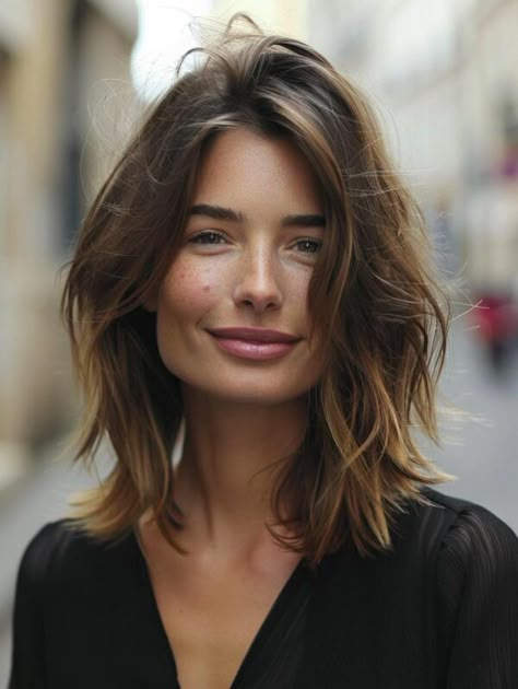 Layers Thick Hair, Bob Haircut For Thick Hair, Hairstyle For Men, Air Dry Hair, New Hairstyle, Medium Hairstyles, Hair Vitamins, Long Bob Hairstyles, Penteado Cabelo Curto