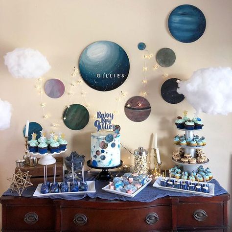 Space Themed Birthday Party Dessert Tables, Space Birthday Dessert Table, Space Themed Dessert Table, Space Themed Sweets, Outer Space Dessert Table, 1st Trip Around The Sun Dessert Table, Space Theme Candy Table, Space Dessert Table, Astronaut Dessert Table