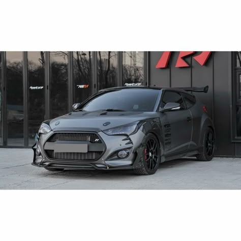 Hyundai Veloster Turbo R Hyundai Veloster Turbo, Veloster Turbo, Michael Bay, Hatchbacks, Custom Cafe Racer, Lovely Car, Hyundai Veloster, Custom Muscle Cars, Hot Hatch