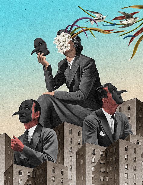 Surreal Collages by Randy Mora | Inspiration Grid | Design Inspiration Surrealist Collage, Soul Collage, Digital Collage Art, Surreal Collage, Magazine Collage, Collage Vintage, Collage Design, Collage Artists, Salvador Dali