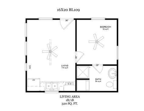 16x20 Cabin, Garage Adu, Garage Suite, Small Home Design, Basement Suite, Cabin Plans With Loft, Inlaw Suite, Mountain Land, Studio Floor Plans