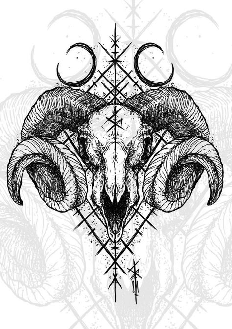 Macabre Tattoo, Tatuaje Studio Ghibli, Satanic Tattoos, Horror Merch, Medieval Tattoo, Occult Tattoo, Aries Tattoo, Scary Tattoos, Skull Art Drawing