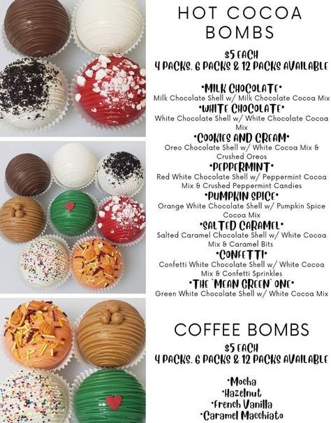 Chocolate Bombshell Dessert, Cocobombs Christmas, How To Make Cocoa Bombshell, Christmas Hot Chocolate Balls, Fall Hot Cocoa Balls, Hot Cocoa Bombshell Cup Recipe, Salted Caramel Cocoa Bomb, How To Package Hot Cocoa Balls, Thanksgiving Cocoa Balls