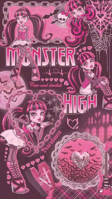 My entry for @Bobcatuma comp🩷🖤, i was thinking entry with my lagoona shuffle cause I think it’s prettier that this but idk#monsterhigh#draculaura#pink#black#vampire#wallpaper Vampire Wallpaper, Draculaura Aesthetic, Monster High Halloween, Black Power Art, Pretty Wallpaper Ipad, Black Vampire, Trippy Iphone Wallpaper, Arte Monster High, Monster High Pictures