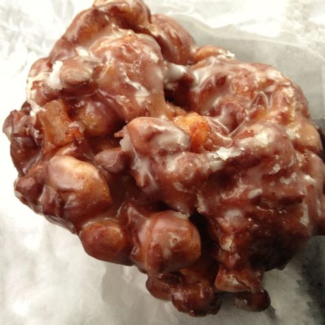 Apple Fritter - Whistle Stop Donuts, Hopkinsville, KY Pretty Desserts, Apple Fritter, Apple Fritters, Donuts, Yummy Food, Meat, Chicken, Quick Saves