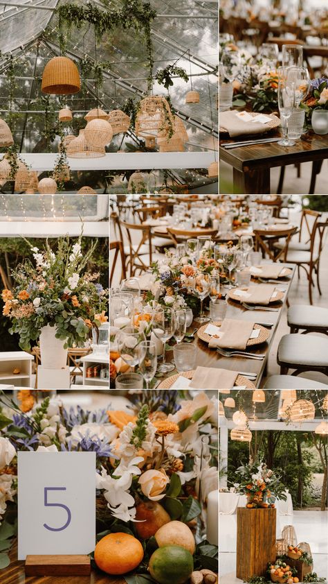 wedding day details settle table Las Catalinas Costa Rica Wedding, Coastal Garden, Wedding Day Details, Orange Details, Secret Wedding, Costa Rica Wedding, Colorful Florals, Dream Honeymoon, Natural Palette