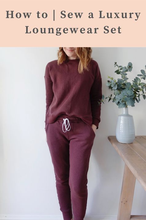 Sally Sewing, Luxury Loungewear, Handmade Wardrobe, Loungewear Luxury, Jogging Suit, Sweatshirt Fabric, Sweatshirts Pattern, The White Company, Street Look