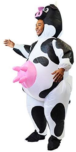 Blow Up Halloween Costumes, Goofy Costume, Cow Halloween Costume, Cow Costume, Crazy Costumes, Inflatable Costumes, Halloween Inflatables, Funny Costumes, Up Costumes