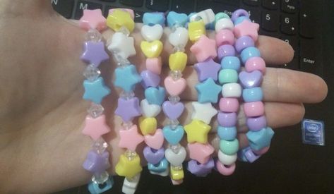 Pastel Bracelets, Kawaii Bracelet, Pulseras Kandi, Pastel Bracelet, Rainbow Spectrum, Diy Kandi Bracelets, Pony Bead Bracelets, Swear Words, Diy Kandi