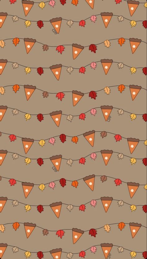 Pie Garland, Callie Danielle, Teacher Wallpaper, Autumn Leaves Wallpaper, November Wallpaper, Thanksgiving Background, Thanksgiving Wallpaper, Cute Fall Wallpaper, Iphone Wallpaper Fall