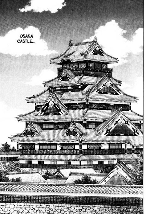 Castle Sketch, Japanese Traditional Architecture, Castle Drawing, Vagabond Manga, Japanese Castle, Osaka Castle, Samurai Champloo, Castle Art, Abstract Art Inspiration