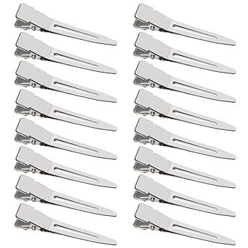 Amazon.com : SBYURE 100 Pack 1.77 Inches Single Prong Pin Curl Duckbill Clips,Silver Setting Section Hair Clips Metal Alligator Clips for Hair Extensions : Beauty & Personal Care Section Hair, Clips For Hair, Pin Curl, Pin Curls, Alligator Clips, For Hair, Alligator, Hair Extensions, Hair Clips