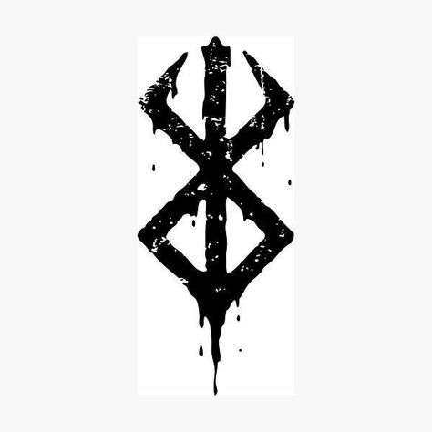 Berserk Tattoo, Berserker Tattoo, Sigil Tattoo, Man Up Quotes, Metal Tattoo, Symbol Tattoos, Small Tattoos For Guys, Viking Tattoos, Anime Monochrome