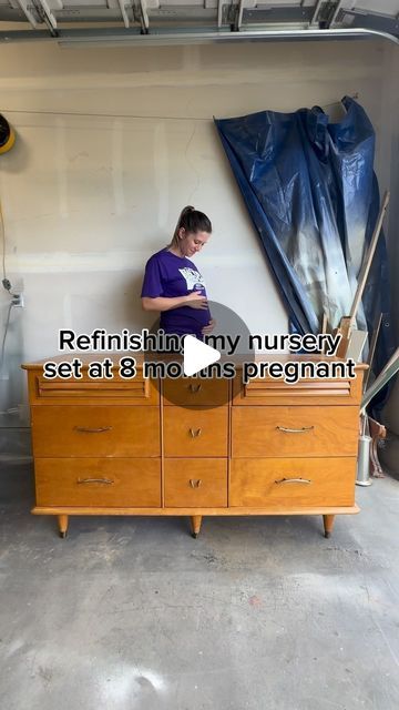 Courtney Krick | Furniture Flips & DIY on Instagram: "🚨SHARE to inspire & Comment “BOY” for a list of products and tools I used in this flip!  I’m cheap! I hate buying new, especially if I can make it myself! Purchased this dresser set for $125 and made it into something better than I could find in stores! 💙😍  #nursery #nurseryfurniture #changingtable #baby #furnituredesign #furnitureflip #furnituremakeover #diy" Diy Nursery Dresser, Baby Furniture Diy, Nursery Dresser Diy, Commode Diy, Dresser Remodel, Boy Dresser, Baby Dresser, Changing Table Dresser, Nursery Dresser