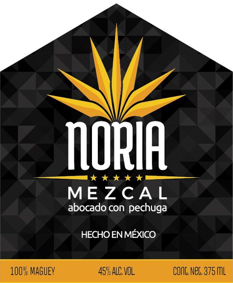 Logotipo y etiqueta para Mezcal Noria Plant Drawing, Tequila, Brand Names, Keep Calm Artwork, Branding, ? Logo, Drawings, Design