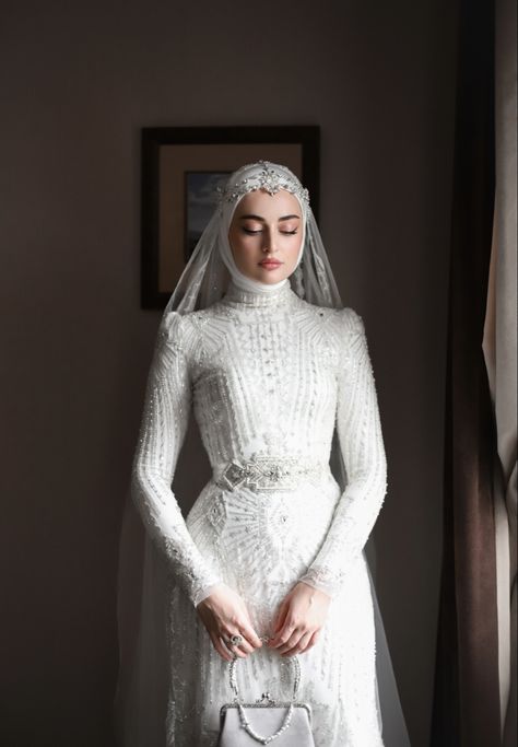 Hijabi Headpiece, Wedding Dresses Hijab Simple, Elegant Hijab Wedding Dress, Hijab Wedding Veil, Veils Bridal Hijab, Simple Hijab Wedding Dress, Hijab Bride Veil, Hijab Wedding Dresses Simple, Abaya Wedding Dress