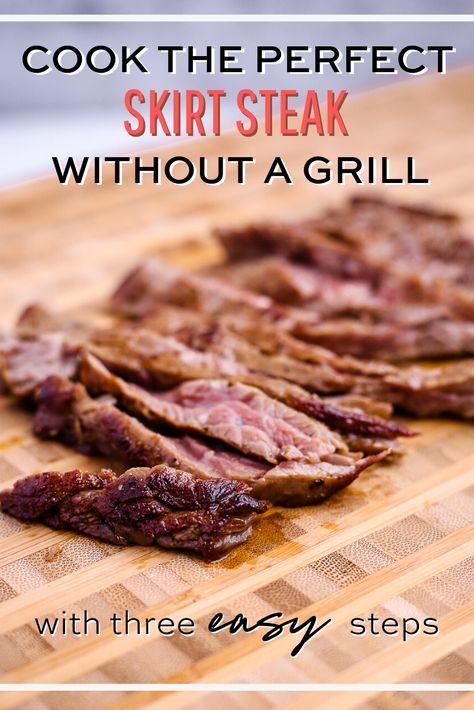 Skirt Steak Stir Fry Recipe, Beef Skirt Recipes, Skirt Steak Stir Fry, Steak Without A Grill, Cooking Skirt Steak, Easy Beef Recipes, Steak On Stove, Steak And Veggies, Beef Stir Fry Recipe