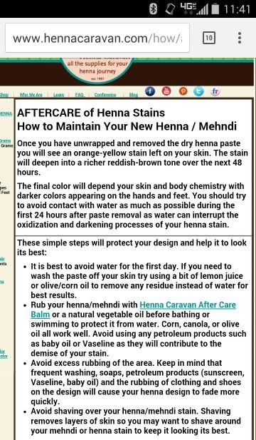 After care for Henna Henna After Care Instructions, Henna Stain, Henna Paste, After Care, Henna Mehndi, Mehndi Designs For Hands, Mehndi Designs, Henna, Care Instructions