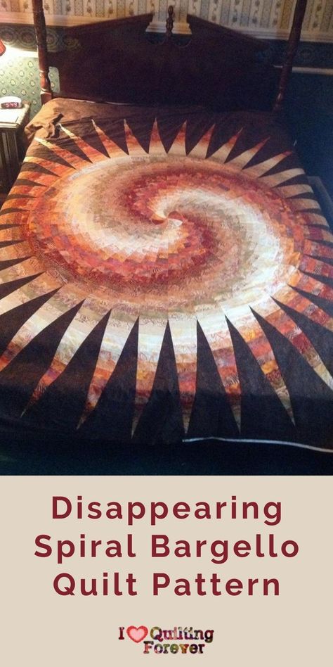 Get the Disappearing Spiral Bargello Quilt Pattern here. Spiral Quilt, Bargello Quilt Patterns, Optical Illusion Quilts, Bargello Quilt, Bargello Patterns, Quilt Tips, Bargello Quilts, Heart Quilt Pattern, Spiral Tie Dye