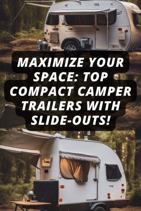 Cramped in your current camper? 🚐✨ Discover how these 6 smallest camper trailers with slide-outs can transform your RV experience, offering that extra living space you've been dreaming of! Perfect for those who love the adventure but crave a little more room to relax. Have you ever experienced the magic of a slide-out in a small space? Tell us in the comments! Click to see how compact meets comfort.  #rvhacks #rvorganization #rvliving Rv Camping Essentials, Rv Living Hacks, Tiny Camper Trailer, Rockwood Mini Lite, Rv Living Organization, Small Camper Trailers, Lightweight Travel Trailers, Rv Storage Ideas, Rv Gear