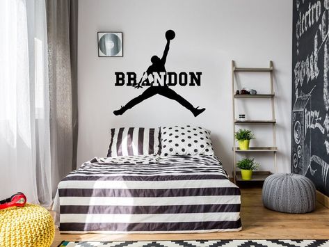 Basketball Theme Room, Millionaire Mansion, Basketball Wall Decor, Basketball Decal, Basketball Wall Decals, Basketball Bedroom, Basketball Boys, Boys Wall Stickers, Full Bedroom