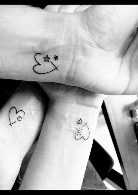 200+ Matching Mother Daughter Tattoo Ideas (2023) Designs Of Symbols With Meanings Sisters Tattoo, Tattoos Pinterest, Tattoos Simple, Bff Tattoos, Friendship Tattoos, Daughter Tattoos, Cat Tattoos, Tiny Tattoo, Mother Daughter Tattoos