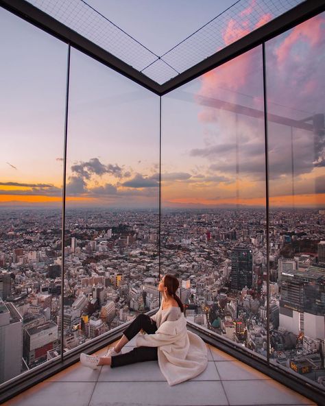 7,616 Likes, 97 Comments - Sam is Home | Content Creator (@samishome) on Instagram: “SHIBUYA SKY Couldn’t think of a better caption but here’s to sweeping the floor with my white coat…” Shibuya Sky, Tokyo Winter, Sweeping The Floor, Tokyo Picture, Japan Ootd, Viewing Deck, Japan Travel Photography, Tokyo Aesthetic, Tokyo Photos