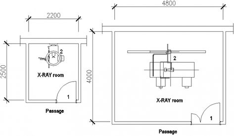 X-ray room plan details of medical hospital dwg file Dental X Ray Room Design, X Ray Room Hospital, X Ray Room Design, Clinic Plan, X Ray Room, Hospital Concept, Medical Clinic Design, Hospital Design Architecture, Skincare Clinic