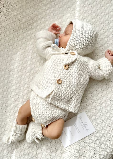 Knit Newborn Baby Outfit,  Newborn Coming Home Outfit, Knit Baby Outfit, Organic Baby Clothes, Baby Girl Clothes, Baby Boy Clothes Baby Boy Neutral Outfits, Outfit Knit, Knitted Baby Outfits, Baby Clothes Country, Neutral Clothing, Aesthetic Baby, Girl Clothes Baby, Newborn Coming Home Outfit, Newborn Clothing