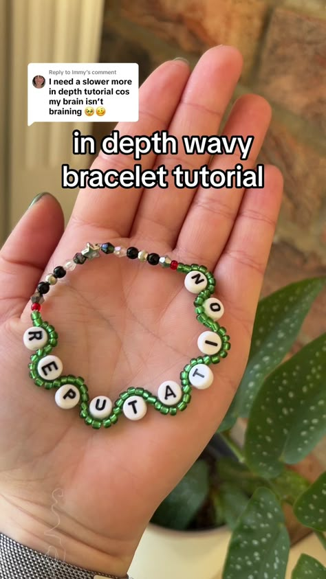 Friendship Bracelet ideas! #erastour #erastourtaylorswift #taylorswift... | Friendship Bracelet | TikTok Friendship Bracelets Unique, Reputation Clay Bead Bracelet, How To Make A Wavy Bracelet, Taylor Swift Bracelets Diy Tutorials, Eras Tour Seed Bead Bracelets, Friendship Bracelet How To, How To Make Beaded Friendship Bracelets, Eras Tour Friendship Bracelets Tutorial, Patriotic Bracelets Diy