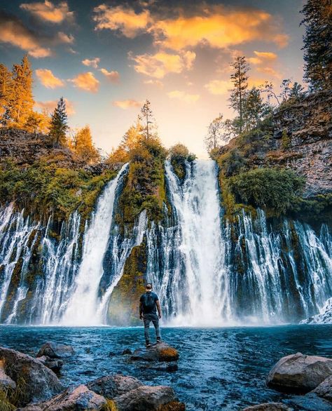 Waterfalls In California, California Waterfalls, Beautiful Pictures Of Nature, Burney Falls, Trip Planner, Best Travel Destinations, Pictures Of Nature, Travel Outdoors, California Love