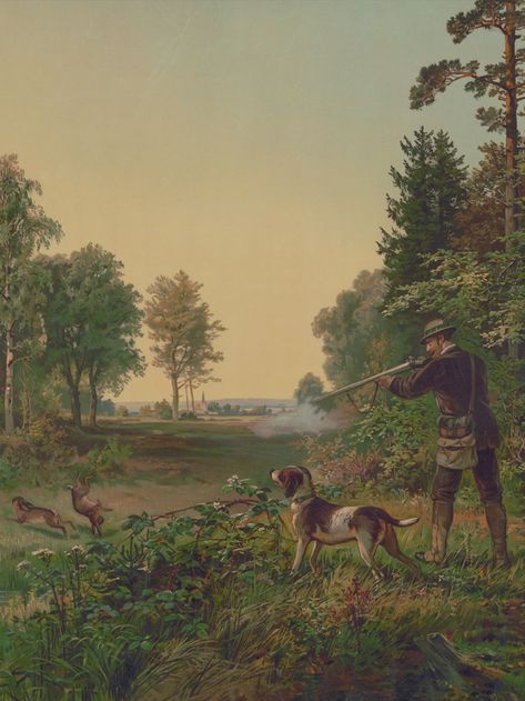 Hunter Gift Vintage Painting. Antique Rabbit Hunting Decor. Hunting Art Print Landscape, wall art print decor. Green and Brown painting of hunter shooting rabbits with his hunting dogs.

Instant Download Wall Art Decor | 433 Museology Prints Green And Brown Painting, Hunting Painting, Rabbit Hunting, Hunting Art, Hunting Decor, Duck Art, Brown Painting, Gifts For Hunters, Print Decor