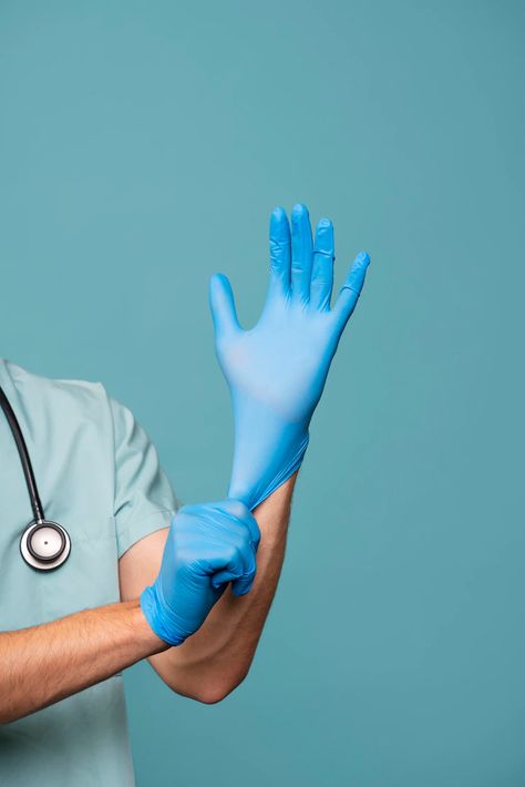 Gloves Photography, Doctor Coat, Medical Photography, Cosmetic Injectables, Male Doctor, Medical Photos, Medical Glove, Hand Gloves, Fashion Photography Poses