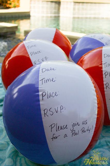 Birthday Pool Party Invitations | The Bubbly Hostess Epic Pools, Birthday Pool Party, Pool Party Games, Pool Party Kids, Summer Bash, Beach Balls, Pool Party Decorations, Pool Birthday, Splash Pool