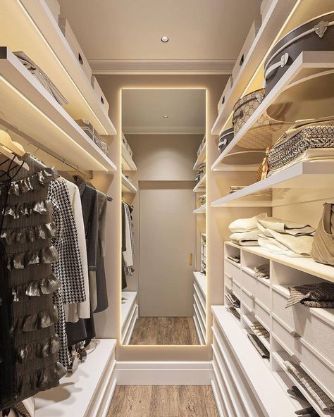 Tiny Dressing Room, Modern Dressing Room, Walk In Closet Design, Luxury Closets Design, Wardrobe Design Bedroom, Home Design Living Room, Dressing Room Design, Buy Home, Closet Designs