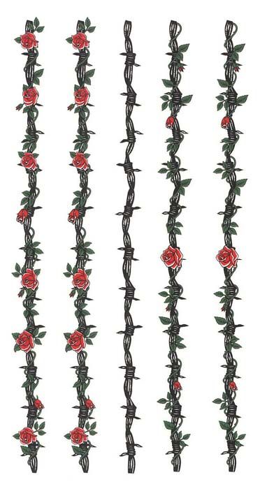 Wire and roses Rose Barb Wire Tattoo, Western Armband Tattoo, Barb Wire Rose Tattoo, Barbed Wire Drawing, Rose Thorn Tattoo, Rose Vine Tattoos, Flower Vine Tattoos, Bracelet Paper, Bracelet Tattoos