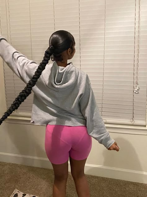 Sleek Braided Ponytail, Braid Ponytail, Sleek Ponytail Hairstyles, Cute Ponytails, Black Ponytail Hairstyles, Quick Natural Hair Styles, نظارات شمسية, Pretty Braided Hairstyles, Flat Iron Hair Styles