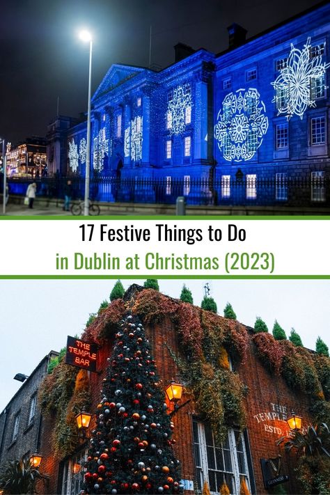 Have you ever thought about celebrating Christmas in Dublin? If not, you might want to start. Picture yourself wandering through streets glowing with twinkling lights, stumbling across cheerful carolers, and finding those holiday markets that make Christmas shopping an actual adventure. Plus, there’s even a Christmas pub crawl—it’s in Dublin, so are you really surprised? There’s no shortage of things to do in Dublin at Christmas, that’s for sure. #dublin #ireland #christmasindublin Dublin In December, Christmas Pub, Dublin Zoo, Things To Do In Dublin, Visit Dublin, Grafton Street, Dublin Castle, Christmas Experiences, Europe Trip Itinerary