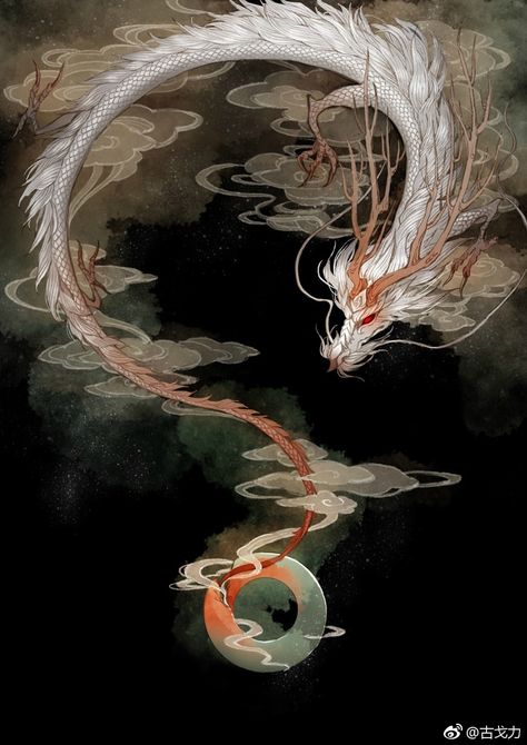 ❥●❥ ♥ ❤ ♥ ❥●❥ Tato Phoenix, Chinese Dragon Art, Tato Naga, Eastern Dragon, Arte Peculiar, Dragon Artwork Fantasy, Asian Dragon, Anime Karakterek, Dragon Illustration