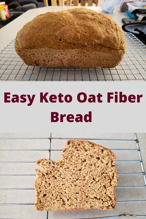 Oat Fibre Recipes, Oat Fiber Recipes, Oat Fiber Recipes Low Carb, Oat Fiber Recipes Keto, Oat Fiber Bread, Keto Flaxseed Bread Recipes, Oats Bread Recipe No Flour, Low Calorie Oat Bread, Oat Fiber Bread Recipes Keto