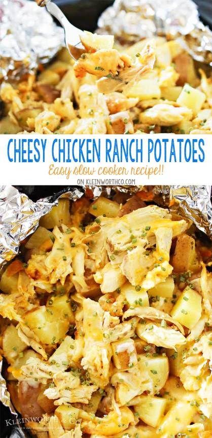 Chicken Rotisserie, Ranch Potatoes, Easy Cheap Dinners, Chicken Ranch, Easy Family Dinner, Foil Packets, Rotisserie Chicken Recipes, Cheap Dinners, Easy Slow Cooker Recipes