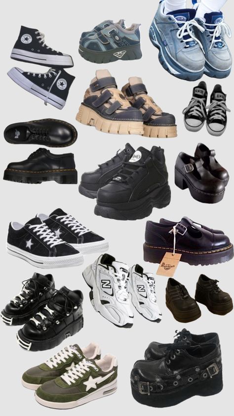 Cute Grunge Shoes, Metalhead Shoes, Alternative Shoes Men, Emo Shoes Men, Y2k Grunge Shoes, Yk2 Shoes, Cybergoth Shoes, Grunge Shoes Aesthetic, Y2k Emo Shoes